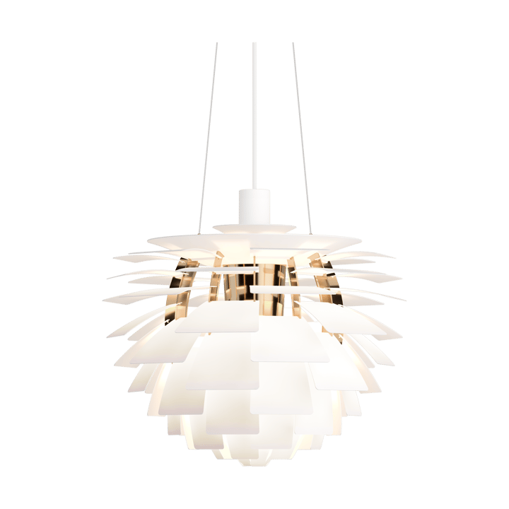 PH Artichoke κρεμαστό φωτιστικό Ø48 cm, Soft white-brass metallised Louis Poulsen