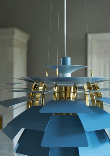 PH Artichoke κρεμαστό φωτιστικό Ø60 cm - Dusty blue-brass metallised - Louis Poulsen