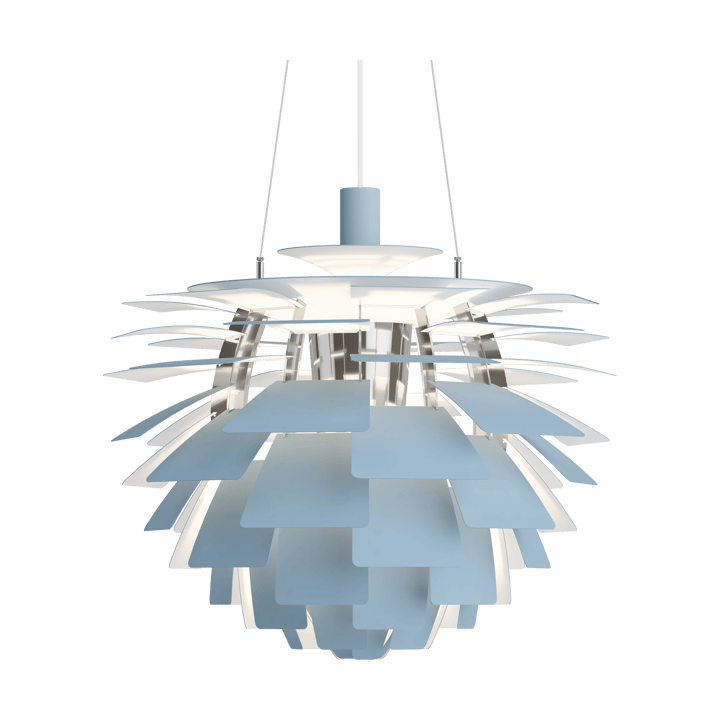 PH Artichoke κρεμαστό φωτιστικό Ø60 cm, Dusty blue-high lustre chrome plated Louis Poulsen