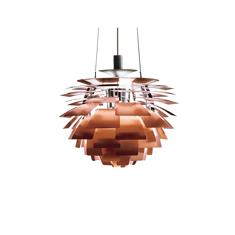 PH Artichoke κρεμαστό φωτιστικό LED, Χαλκός, Ø48 cm Louis Poulsen