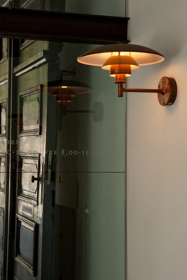 PH φωτιστικό τοίχου, Brushed copper Louis Poulsen