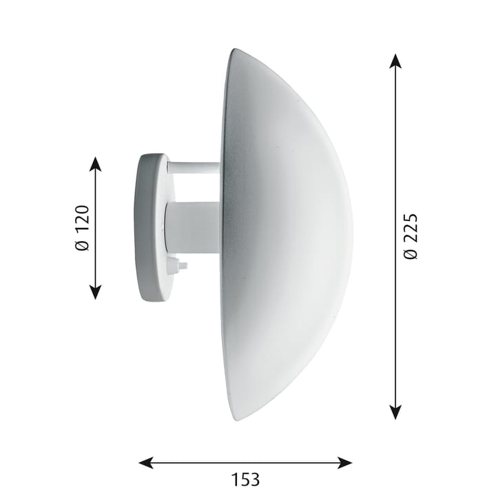 Φωτιστικό τοίχου PH Hat Ø22,5 cm - Λευκό - Louis Poulsen