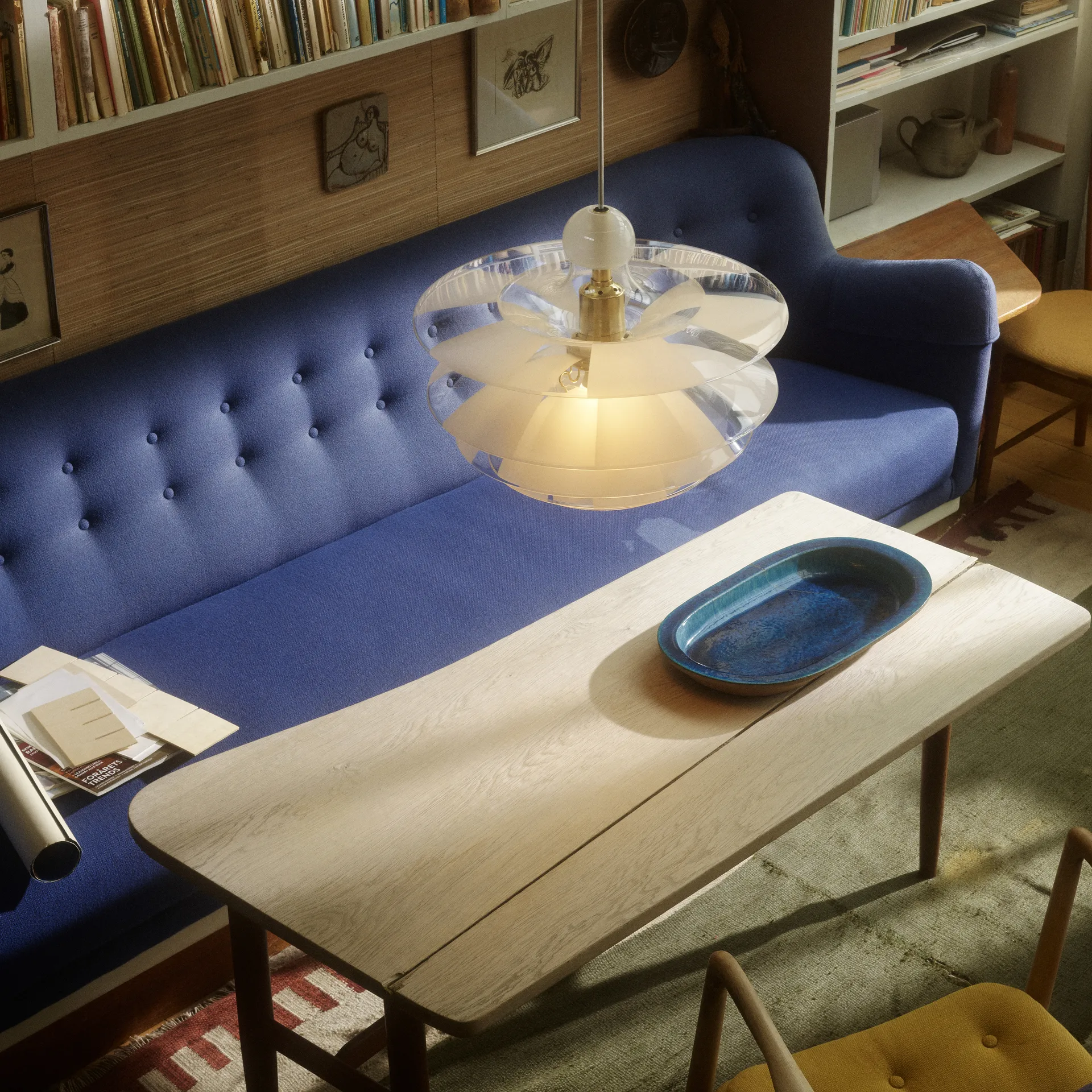 PH Septima κρεμαστό φωτιστικό Ø50 cm, Γυαλί Louis Poulsen