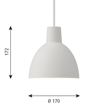Toldbod 170 κρεμαστό φωτιστικό - λευκό - Louis Poulsen