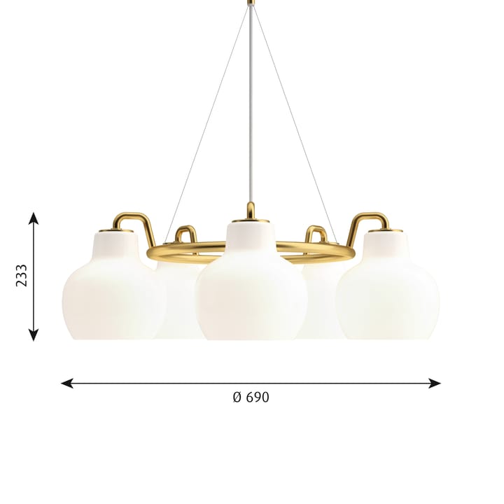 VL Ring Crown 3-5-7 Κρεμαστά φωτιστικά, 5 Louis Poulsen