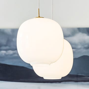 VL45 Radiohus LED κρεμαστό φωτιστικό μεγάλο - Brass-white opal glass - Louis Poulsen