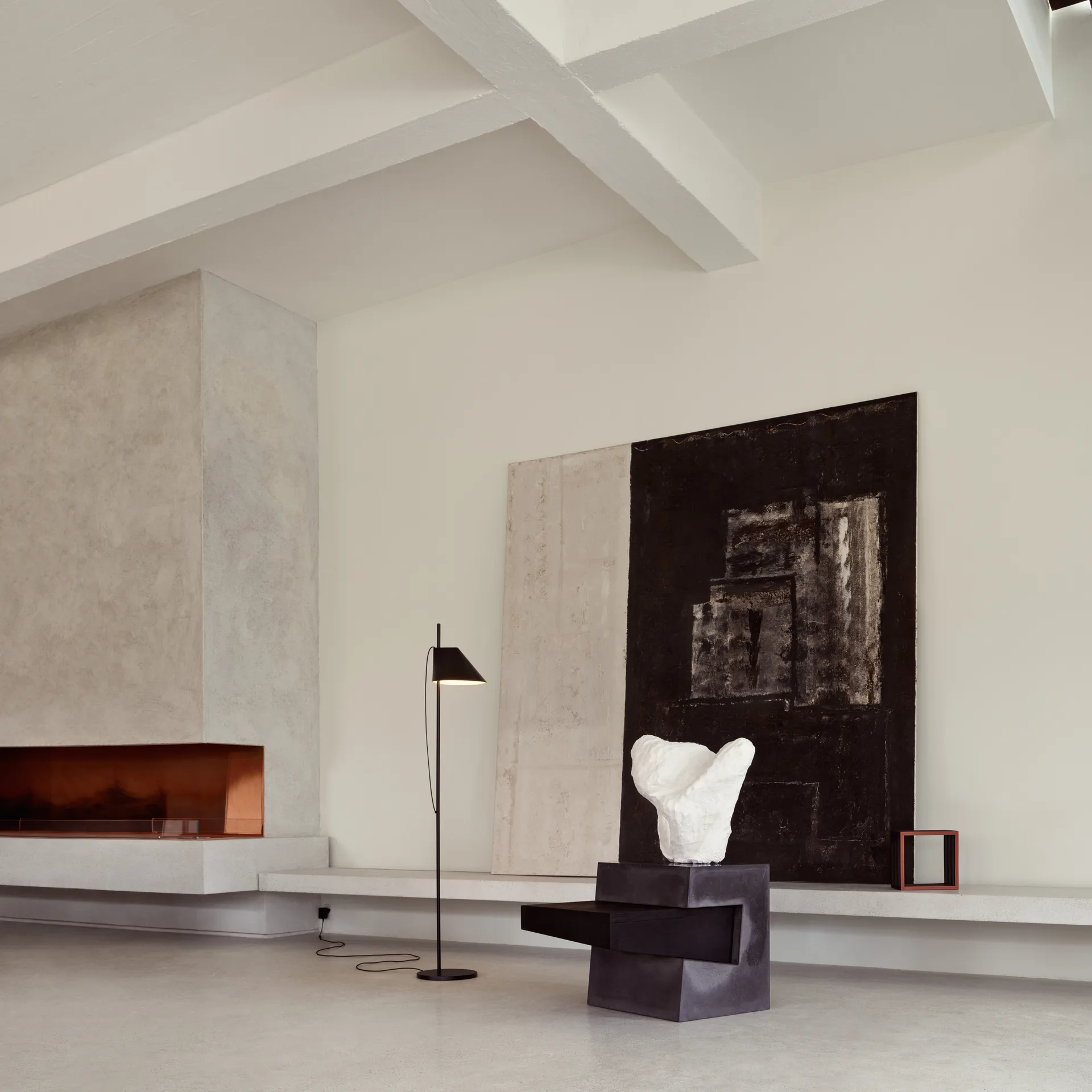 Yuh φωτιστικό δαπέδου, Μαύρο Louis Poulsen