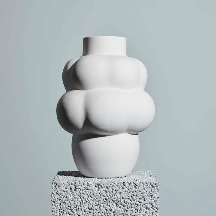 Balloon 04 βάζο κεραμικό, ακατέργαστο λευκό Louise Roe