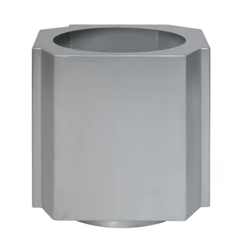 Γλάστρα Funki L 52 εκ. - Brushed Aluminium - Louise Roe