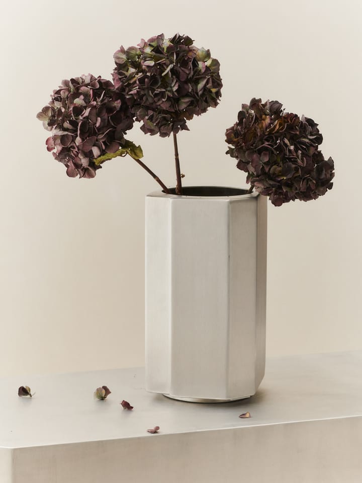 Γλάστρα Funki S 36 εκ., Brushed Aluminium Louise Roe