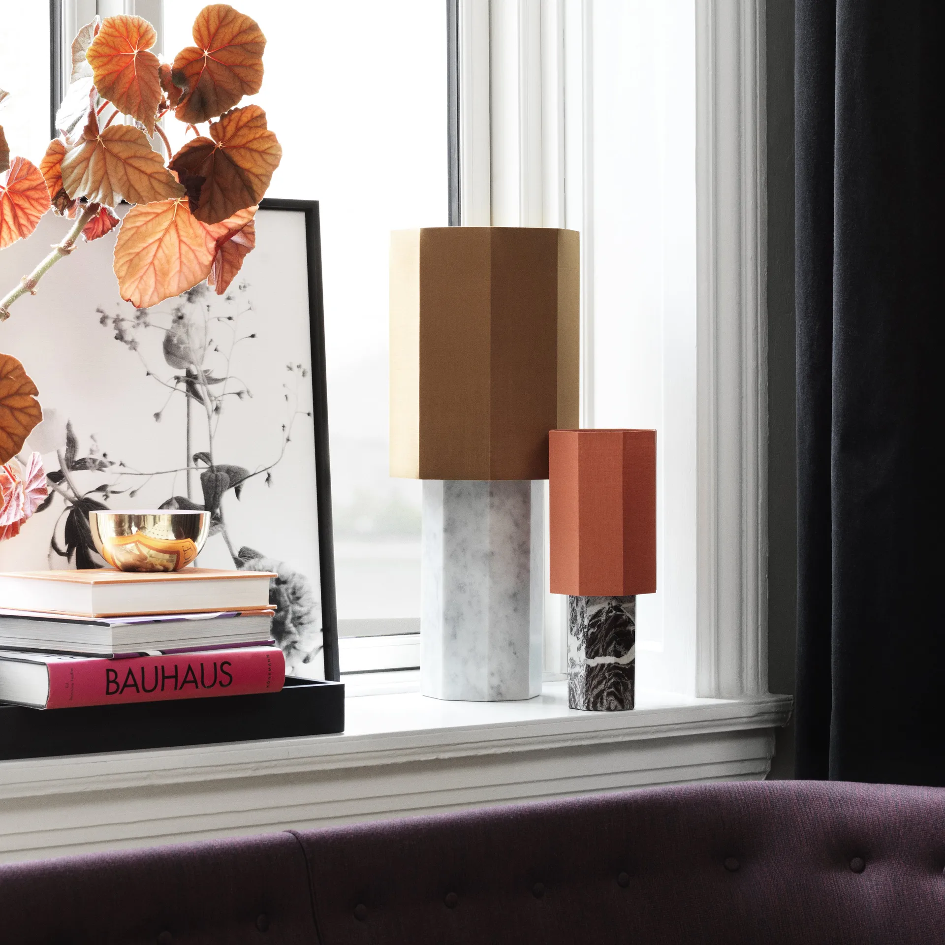 The eight over eight βάση φωτιστικού, λευκό μάρμαρο Louise Roe