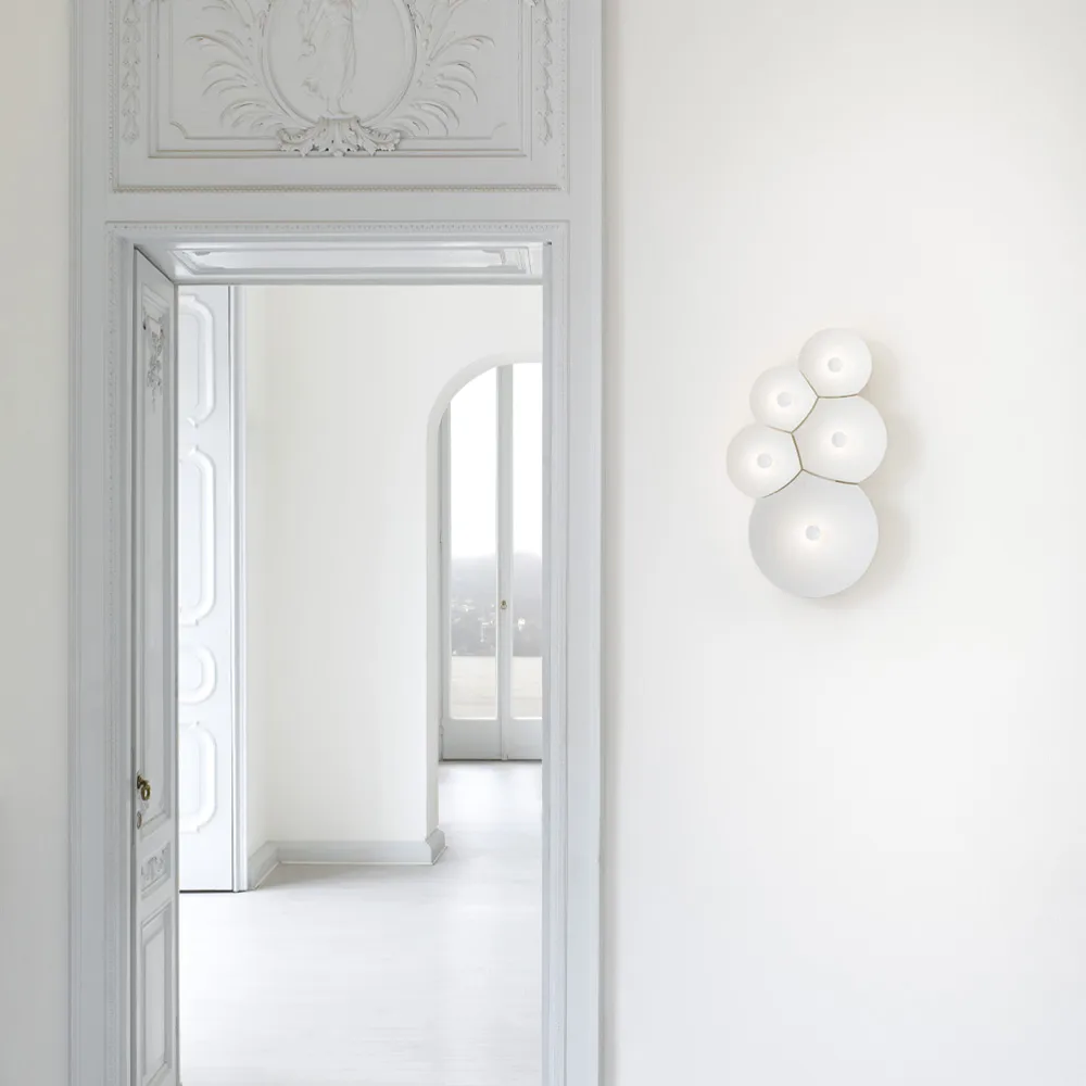 Φωτιστικό τοίχου Bulbullia, Λευκό Luceplan