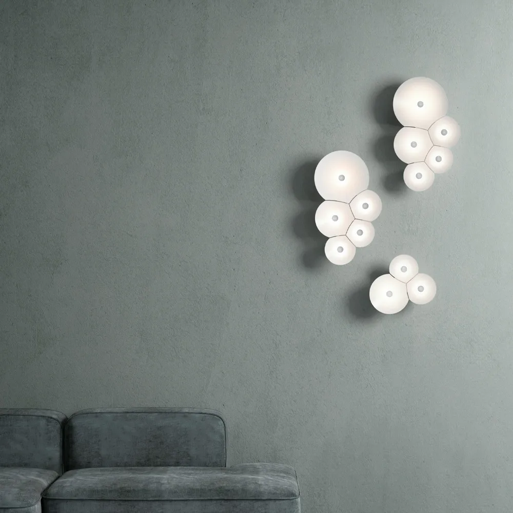 Φωτιστικό τοίχου Bulbullia, Λευκό Luceplan