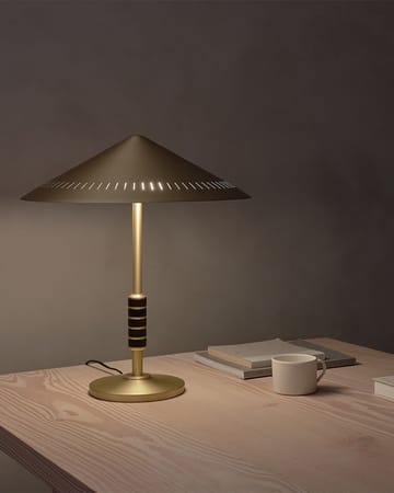 Φωτιστικό τραπεζιού Governor 250 - Brass-walnut - LYFA