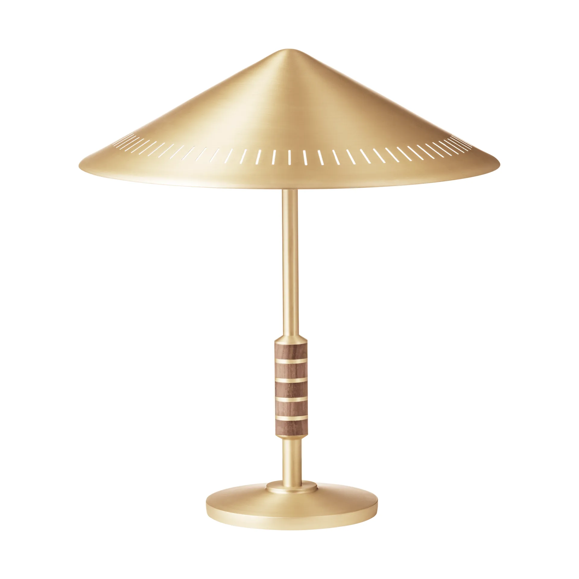 Φωτιστικό τραπεζιού Governor 405, Brass-walnut LYFA
