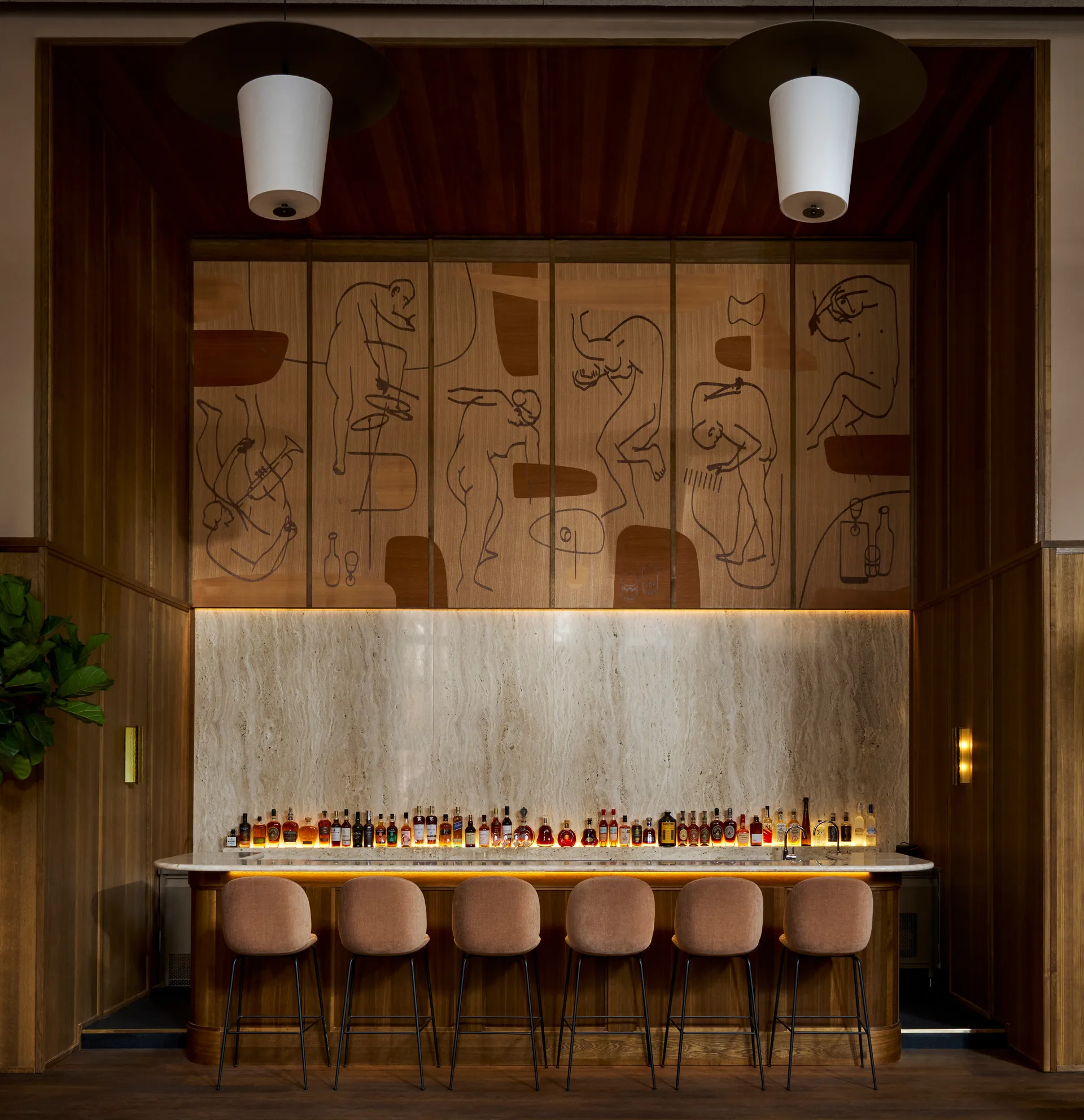 Ryff επιτοίχιο φωτιστικό, Μπρονζέ LYFA