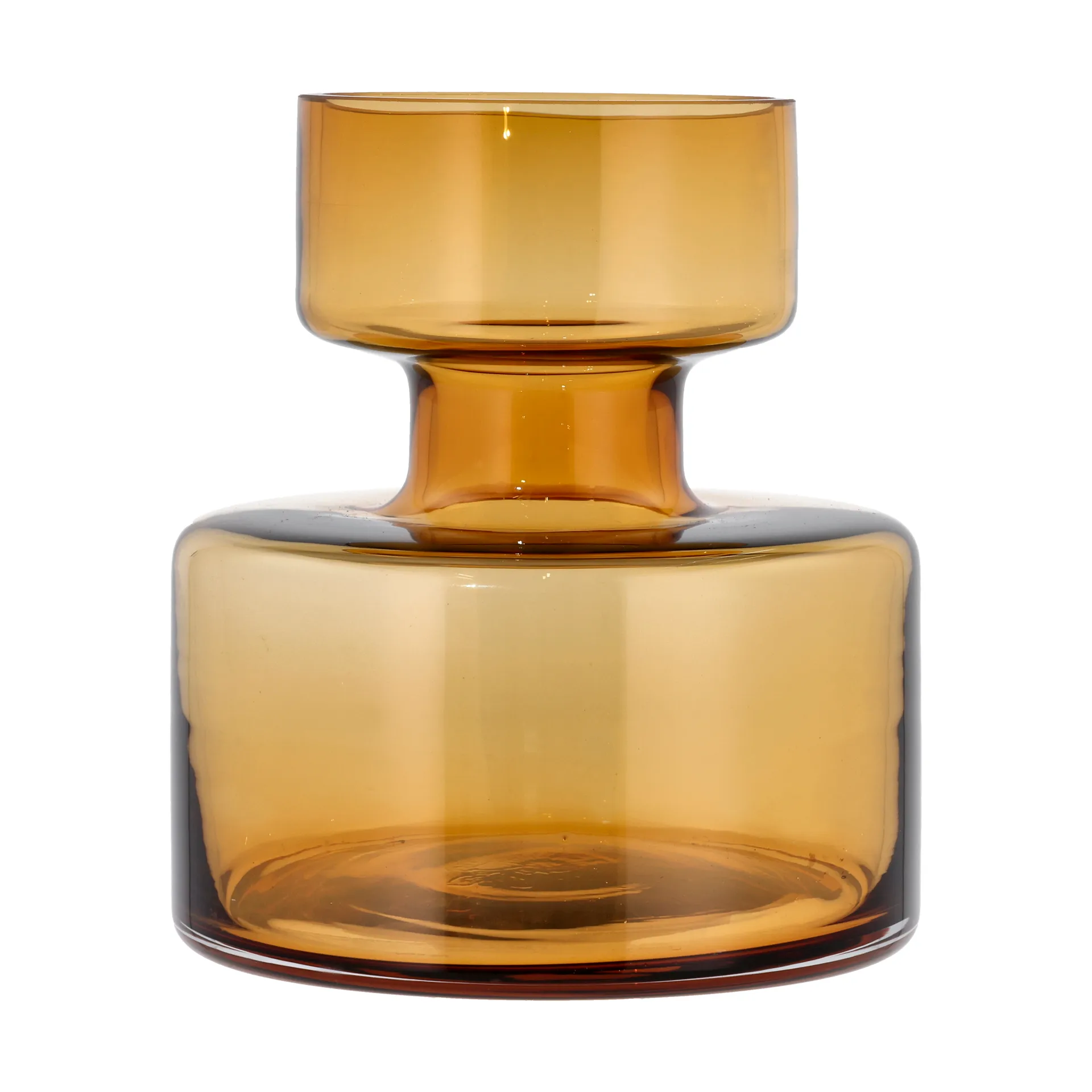 Σωληνωτό γυάλινο βάζο 20 cm, Amber Lyngby Glas