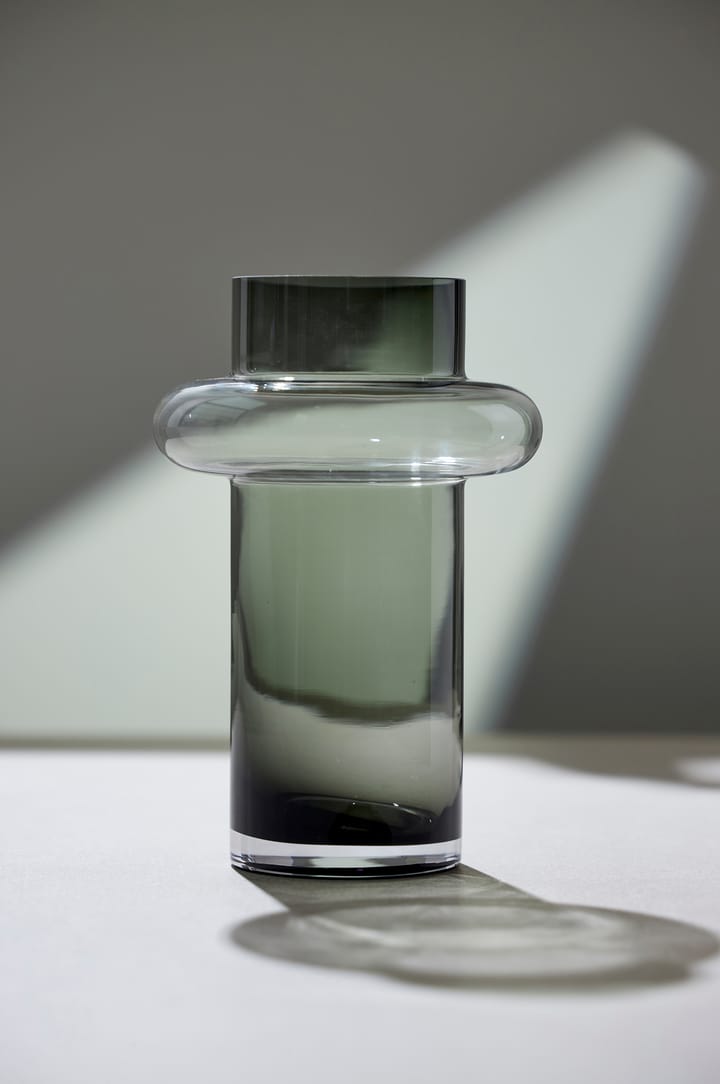 Γυάλινο βάζο σωλήνας 20 εκατοστών - Smoke - Lyngby Glas