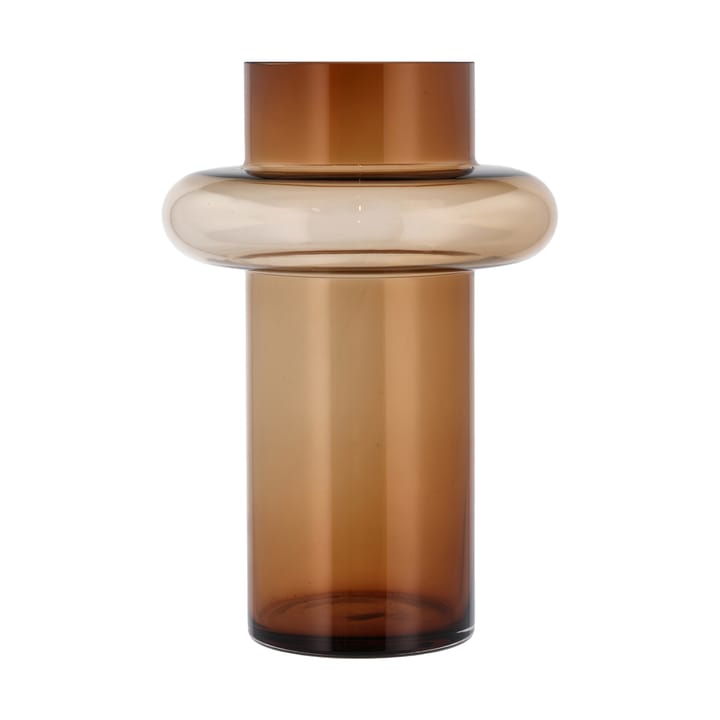 Γυάλινο βάζο σε σχήμα σωλήνα, 30 εκατοστά - Amber - Lyngby Glas
