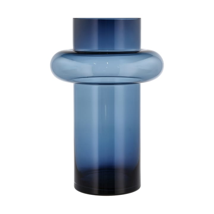 Γυάλινο βάζο σε σχήμα σωλήνα, 40 εκατοστά - Μπλε - Lyngby Glas