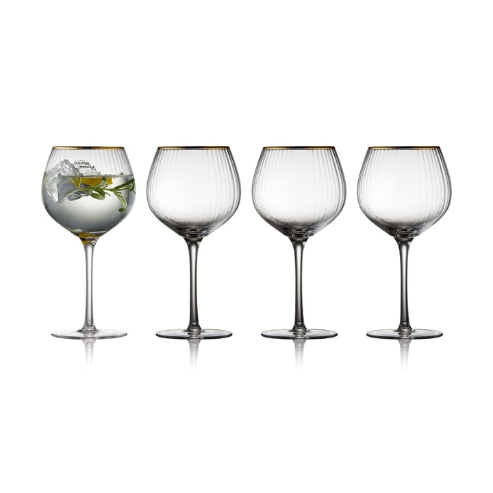 Ποτήρι gin & tonic Palermo Gold 65 cl 4 τεμαχίων, Καθαρό-χρυσό Lyngby Glas
