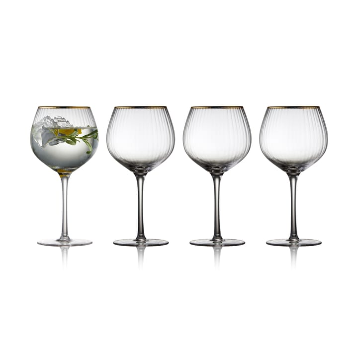 Ποτήρι gin & tonic Palermo Gold 65 cl 4 τεμαχίων - Καθαρό-χρυσό - Lyngby Glas