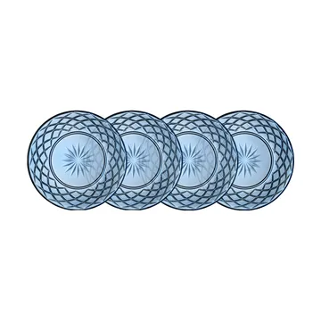 Πιάτο Sorrento Ø21 εκ. σετ 4 τεμαχίων - Blue - Lyngby Glas