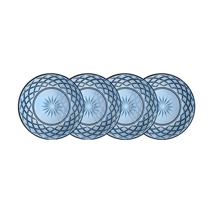 Πιάτο Sorrento Ø21 εκ. σετ 4 τεμαχίων - Blue - Lyngby Glas