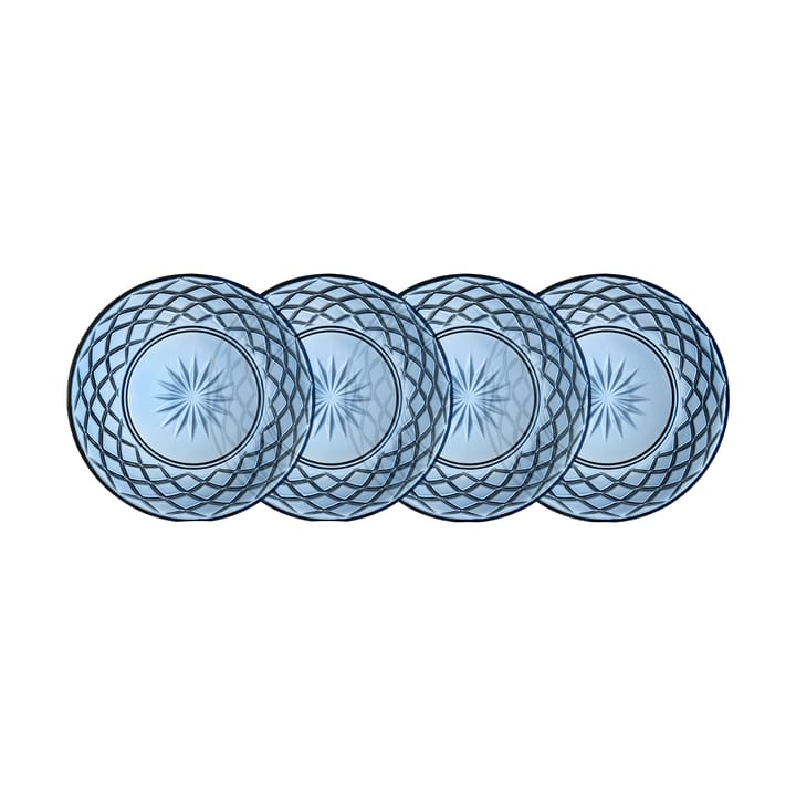 Πιάτο Sorrento Ø21 εκ. σετ 4 τεμαχίων - Blue - Lyngby Glas