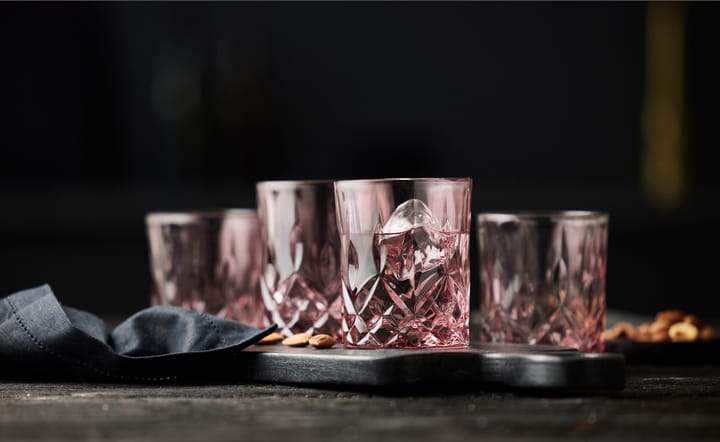 Sorrento ποτήρι ουίσκι 32 cl 4 τεμάχια - Pink - Lyngby Glas