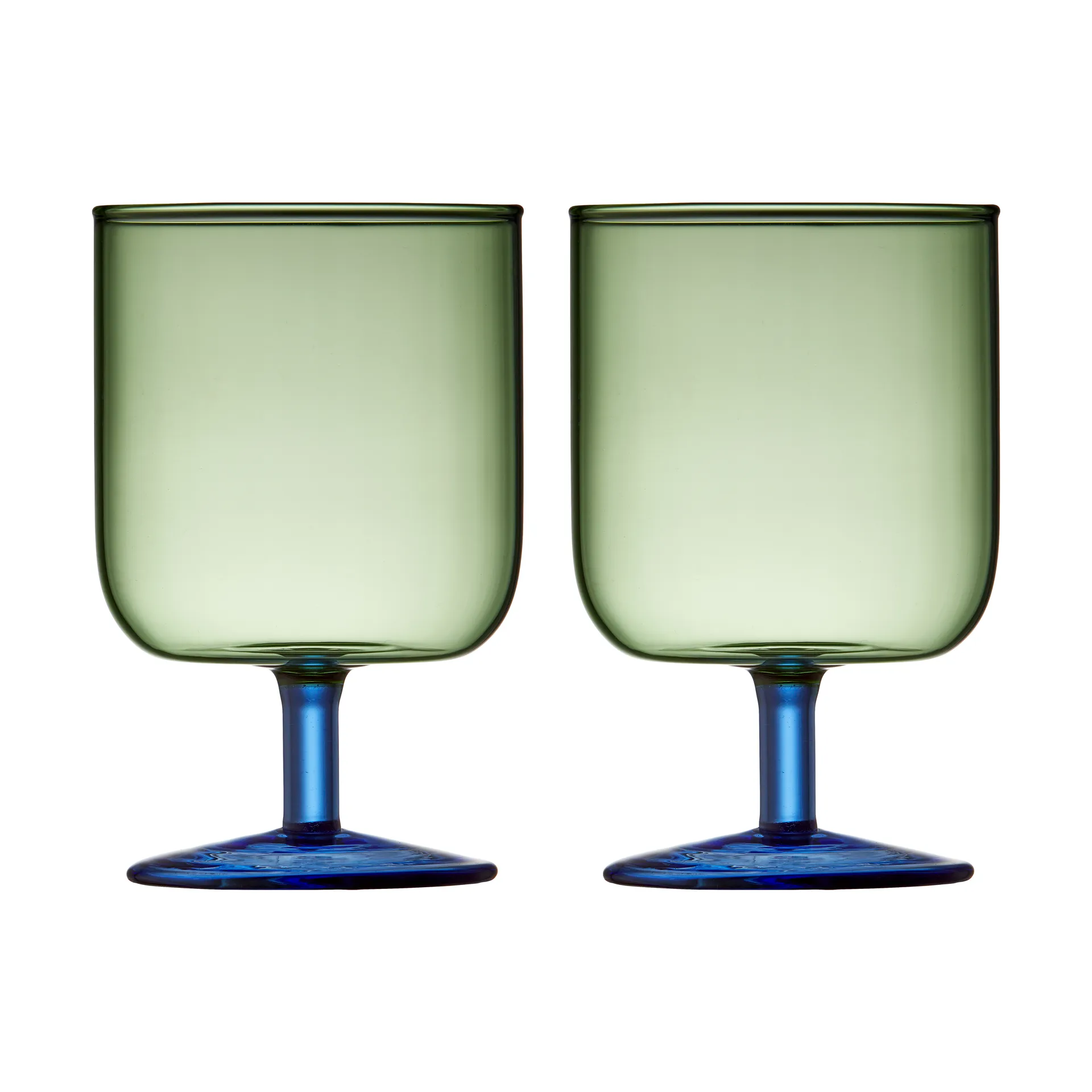 Torino ποτήρι κρασιού 30 cl 2 τεμάχια, Green-blue Lyngby Glas