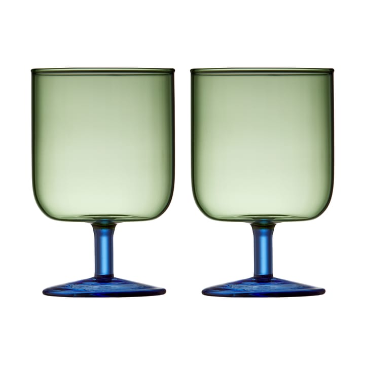 Torino ποτήρι κρασιού 30 cl 2 τεμάχια - Green-blue - Lyngby Glas