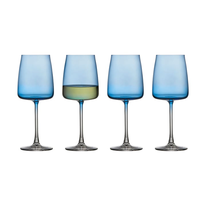 Ποτήρι λευκού κρασιού Zero 43 cl 4 τεμάχια - Blue - Lyngby Glas