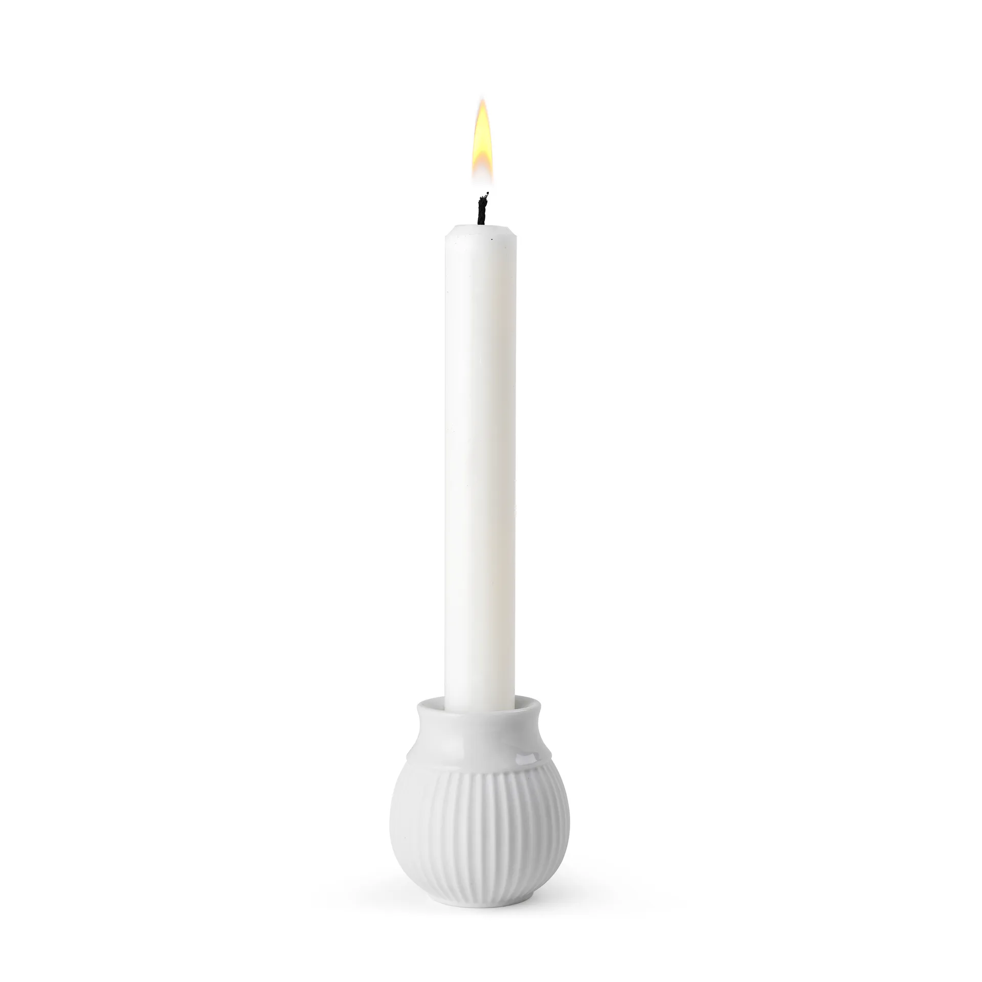 Curve κηροπήγιο 7 cm, Λευκό Lyngby Porcelæn