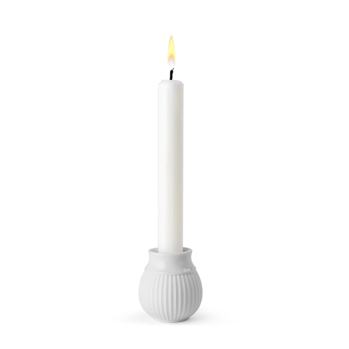 Curve κηροπήγιο 7 cm, Λευκό Lyngby Porcelæn