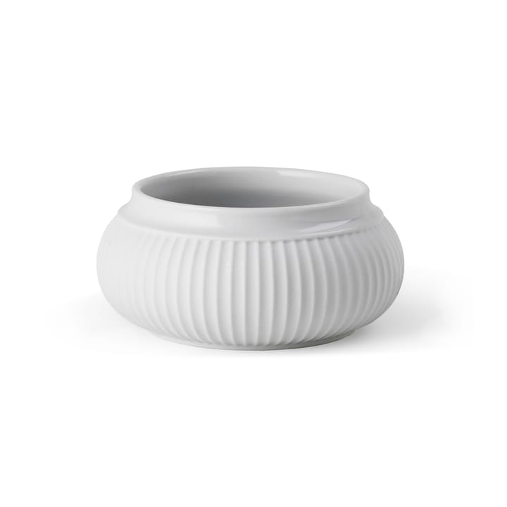 Curve Block κηροπήγιο Ø11 cm - Λευκό - Lyngby Porcelæn