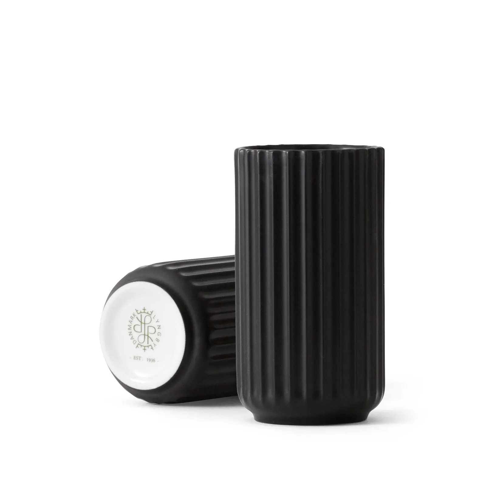Lyngby βάζο μαύρο ματ, 12 cm Lyngby Porcelæn