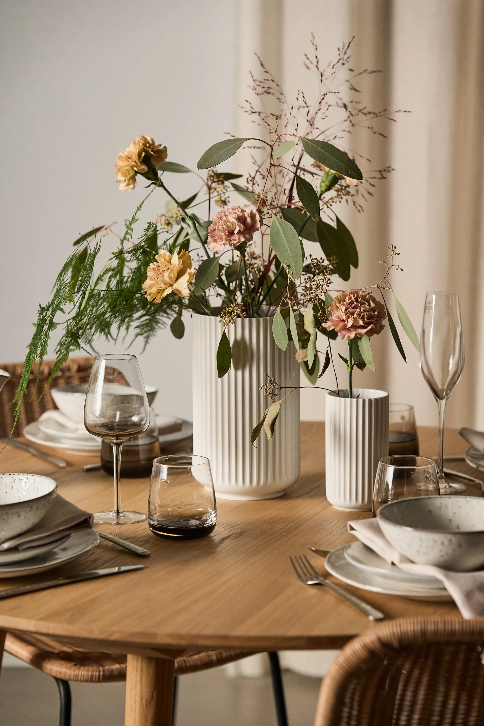 Lyngby βάζο λευκό, 15 cm Lyngby Porcelæn