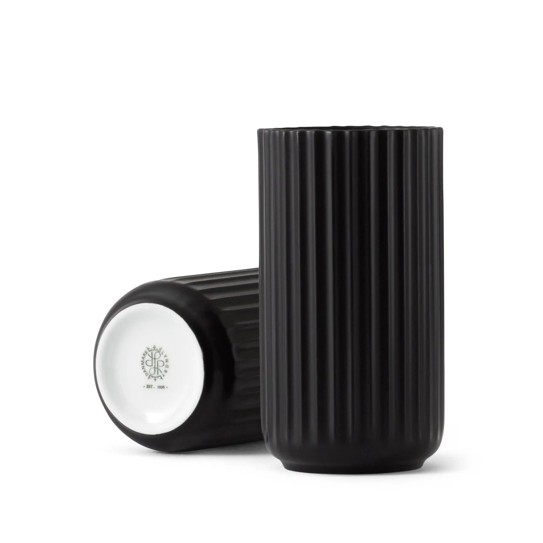 Lyngby βάζο μαύρο ματ, 15 cm Lyngby Porcelæn