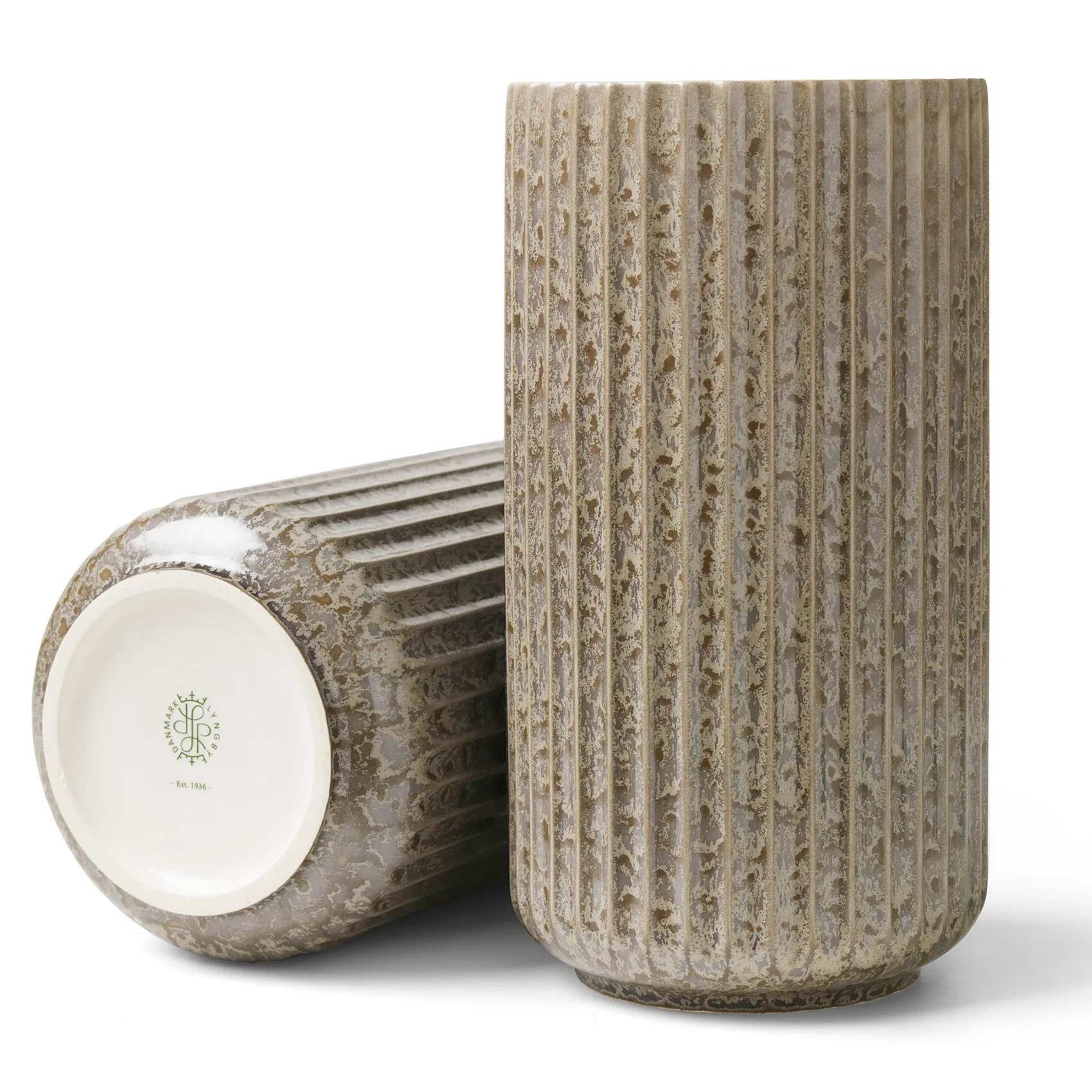 Lyngby βάζο γκρι, 20,5 cm Lyngby Porcelæn