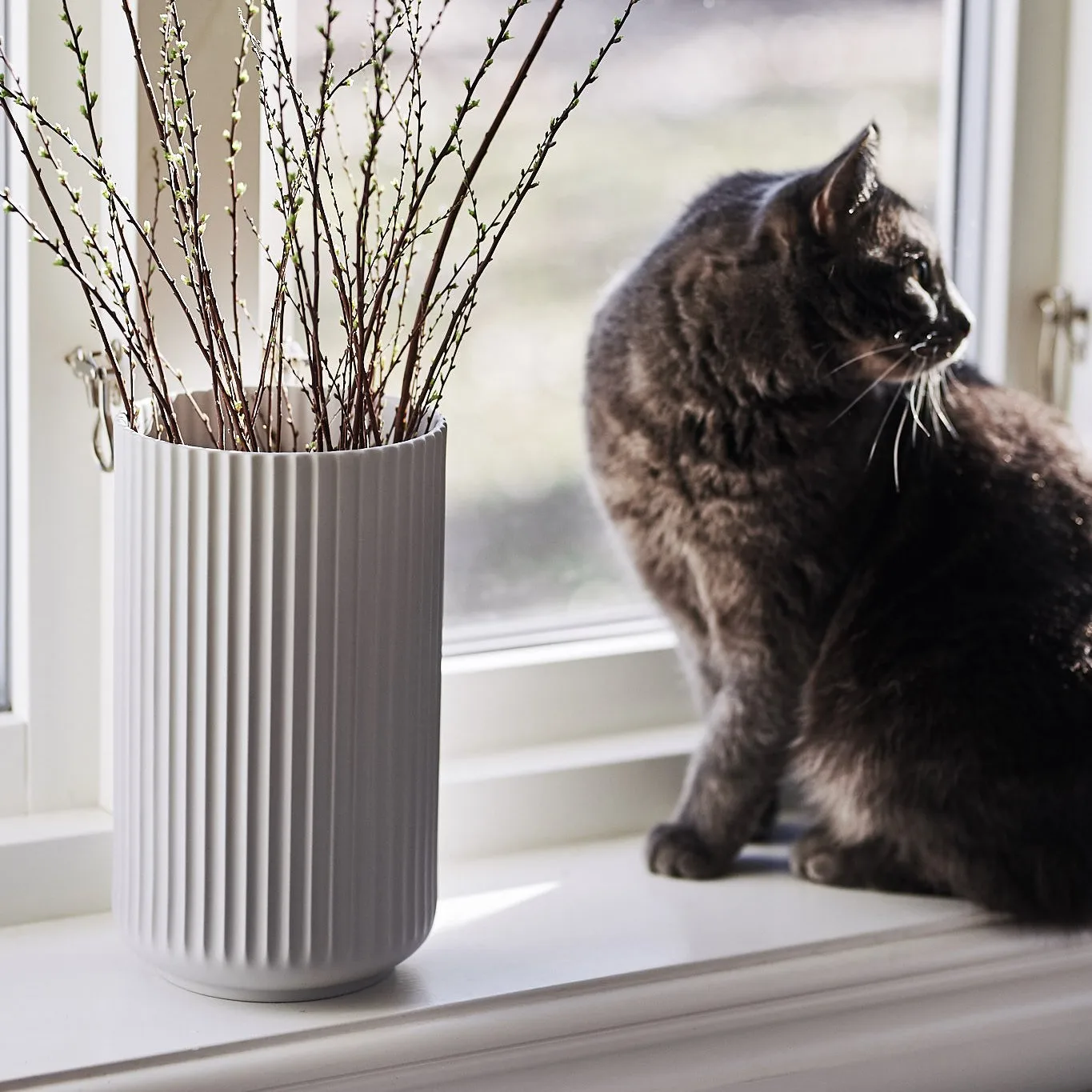 Lyngby βάζο λευκό, 25 cm Lyngby Porcelæn