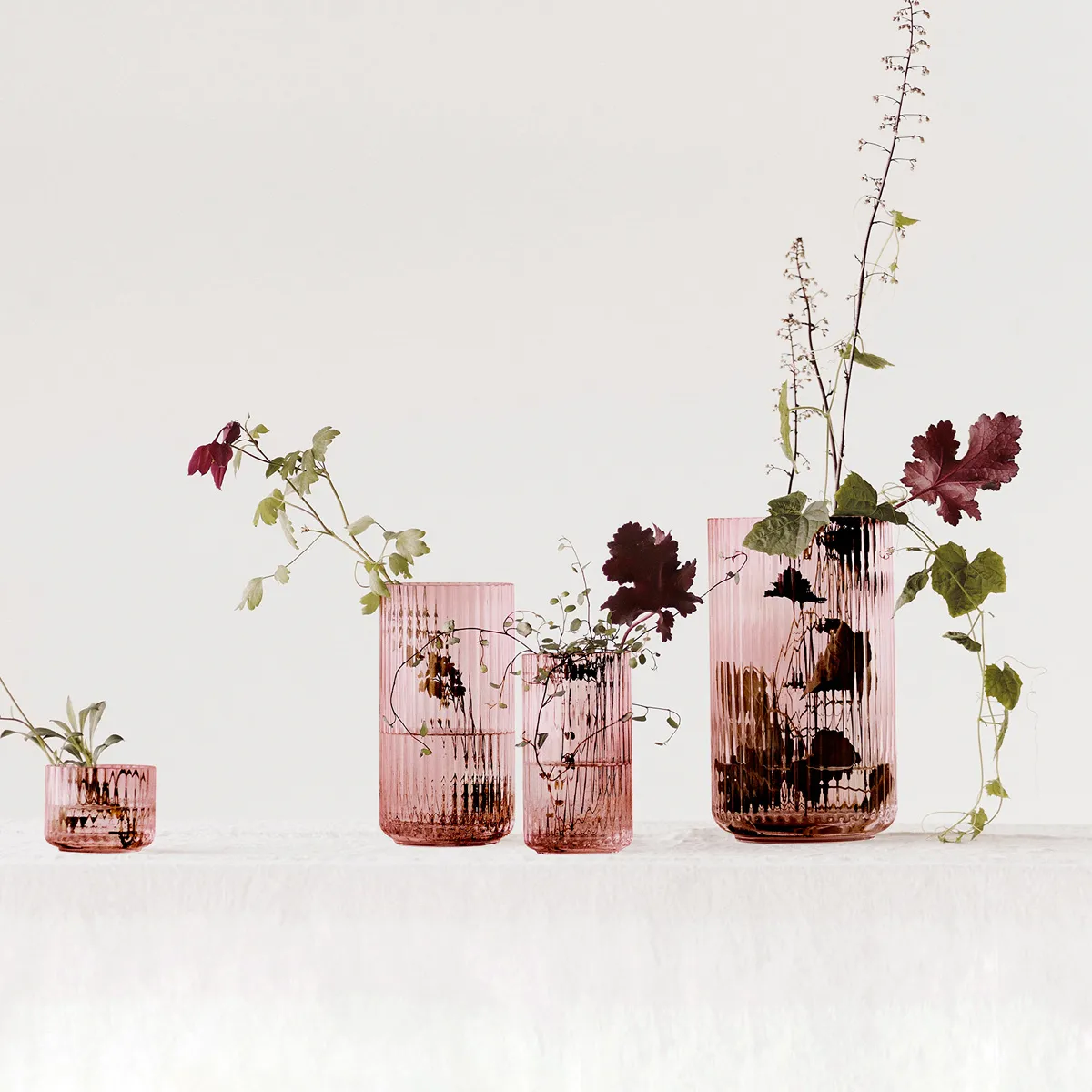 Lyngby γυάλινο βάζο burgundy,  Lyngby Porcelæn