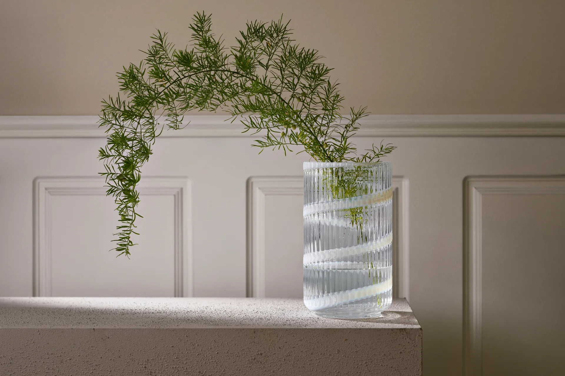 Βάζο Lyngby, White swirl, 20,5 εκ. Lyngby Porcelæn