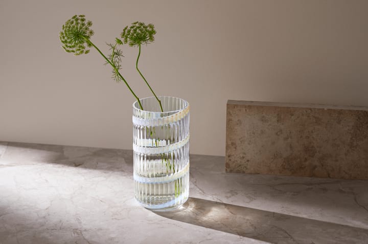 Βάζο Lyngby, White swirl, 25 εκ. Lyngby Porcelæn