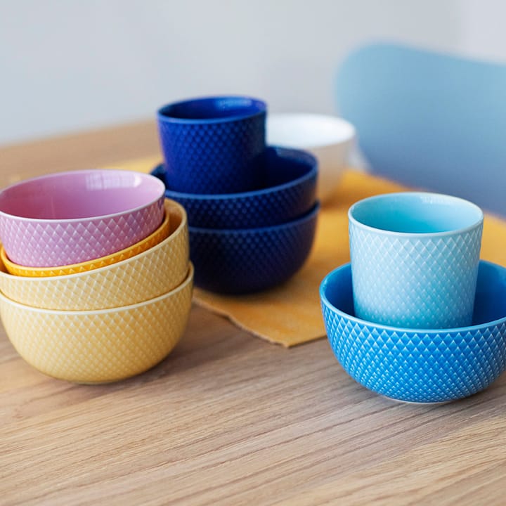 Rhombe Μπολ: Ø 11 cm., Ροζ Lyngby Porcelæn
