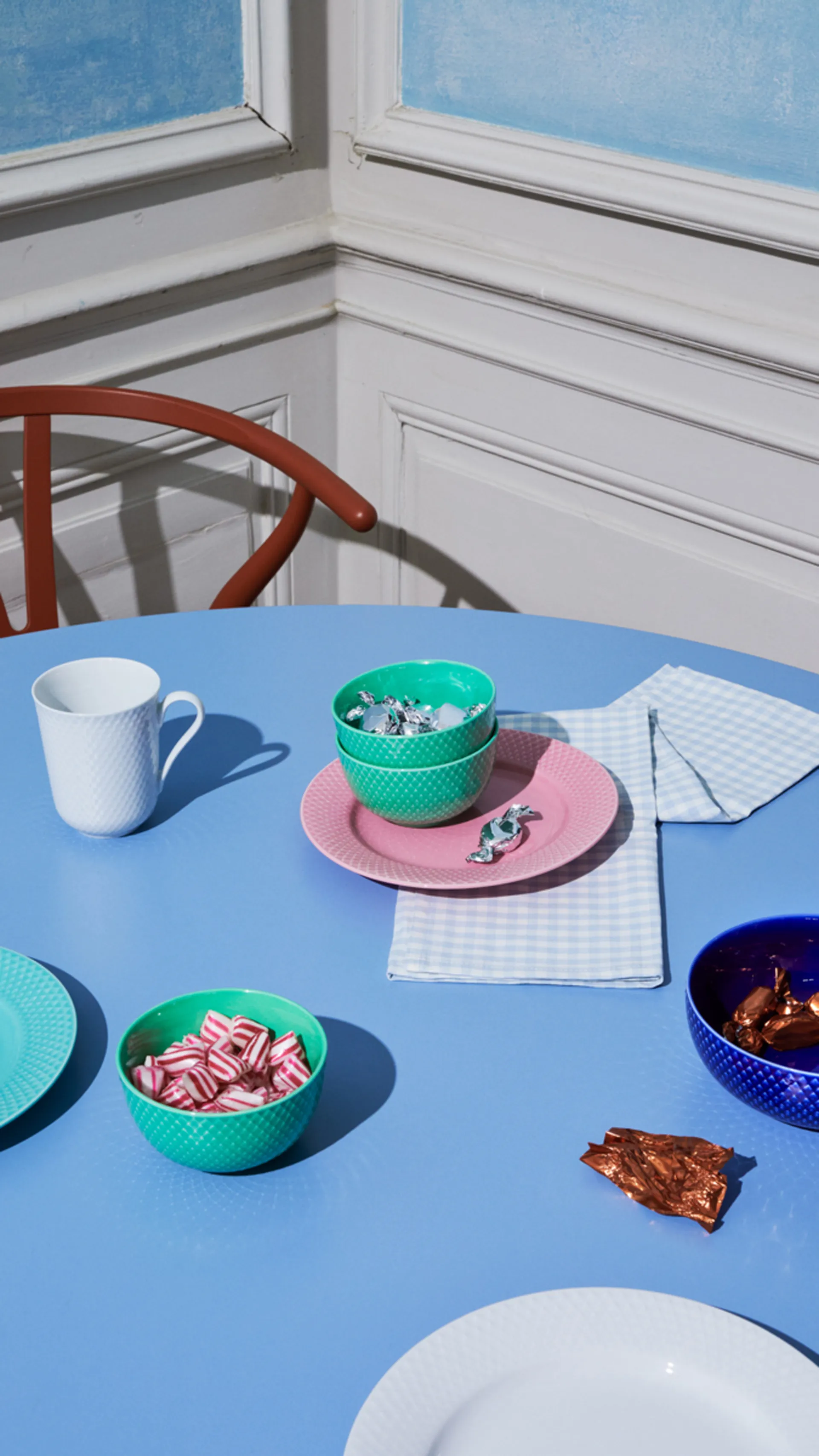 Rhombe μπολ Ø15.5 εκ, Σκούρο μπλε Lyngby Porcelæn