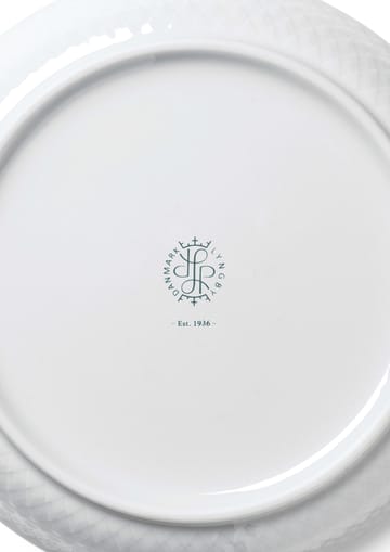 Πιάτο γλυκού, Rhombe, Ø16 εκ - Λευκό - Lyngby Porcelæn
