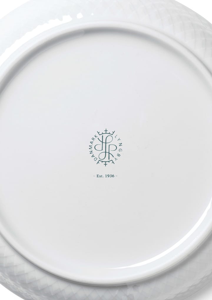 Πιάτο γλυκού, Rhombe, Ø16 εκ - Λευκό - Lyngby Porcelæn