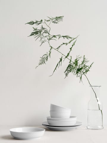 Πιάτο γλυκού, Rhombe, Ø16 εκ - Λευκό - Lyngby Porcelæn