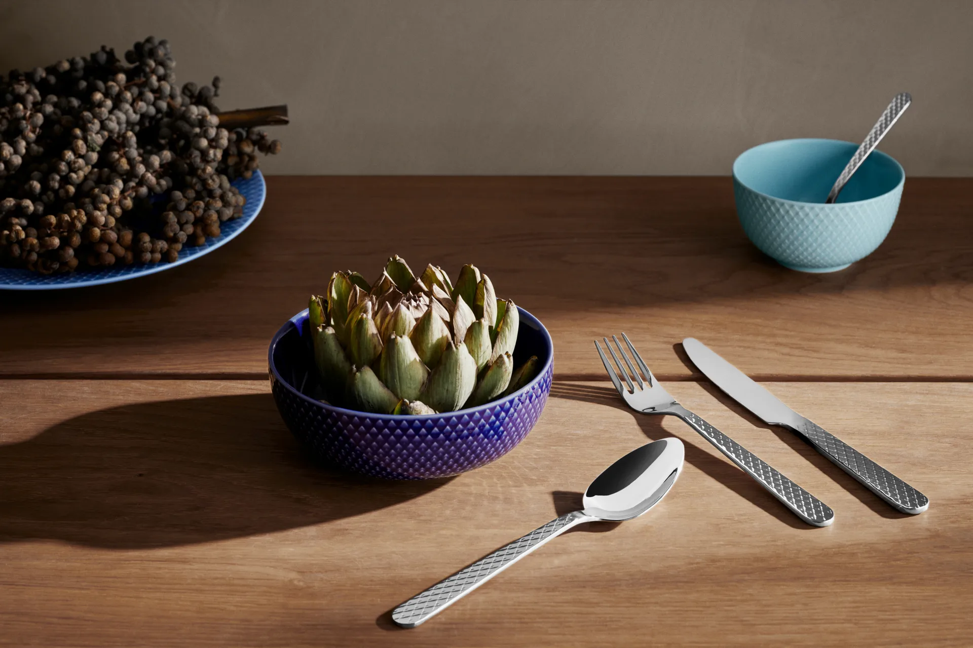 Σετ μαχαιροπίρουνα Rhombe, 16 τεμάχια Lyngby Porcelæn